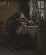 Michael Ancher Anna Ancher reading oil painting picture wholesale